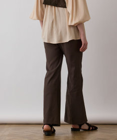 GRACE CONTINENTAL リネンサテンフレアパンツ