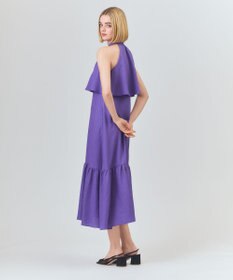 *お値下げご相談ください* Clea ホルターネックドレス　リネン Sのみ即納][instock]【RANS】ロング/ドレス/フレア/ブラック