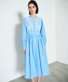 GRACE CONTINENTAL 刺繍シャツワンピース