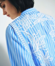 GRACE CONTINENTAL 刺繍シャツワンピース