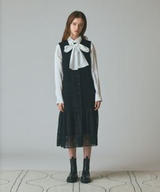 GRACE CONTINENTAL ボウタイシアーシャツ