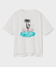 GRACE CONTINENTAL リゾートプリントTシャツ