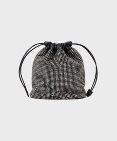 GRACE CONTINENTAL ラインストーンミニバッグ ブラック