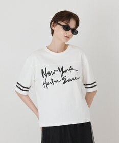 GRACE CONTINENTAL カレッジロゴプリントTシャツ