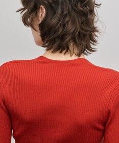 GRACE CONTINENTAL スクエアリブニットトップ