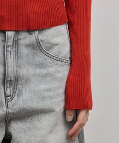 GRACE CONTINENTAL スクエアリブニットトップ