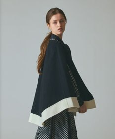 GRACE CONTINENTAL ストール付リバーケープ