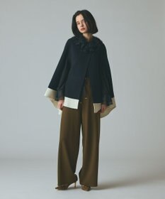 GRACE CONTINENTAL ストール付リバーケープ