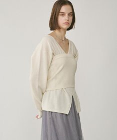 GRACE CONTINENTAL ウールベアニットトップ