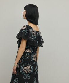 GRACE CONTINENTAL レースコンビクロスステッチワンピース