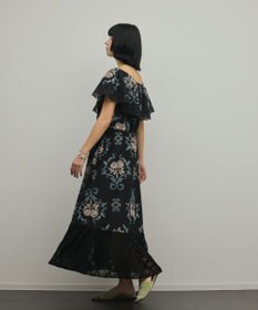 GRACE CONTINENTAL レースコンビクロスステッチワンピース