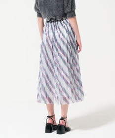 GRACE CONTINENTAL ラメラインプリーツスカート