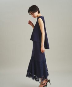 GRACE CONTINENTAL フラワーコードニットトップ