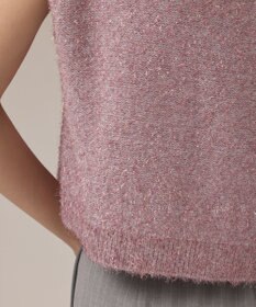 GRACE CONTINENTAL ショートフェザーニットトップ