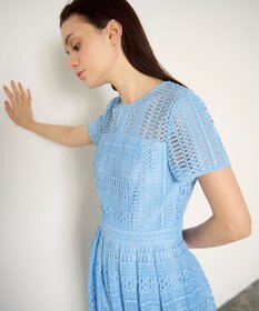 GRACE CONTINENTAL メッシュレースワンピース