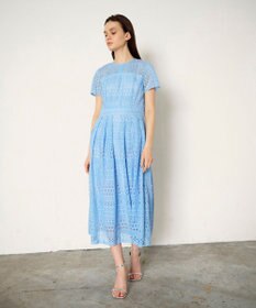 GRACE CONTINENTAL メッシュレースワンピース