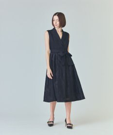 GRACE CONTINENTAL フラワージャガードテーラードレス