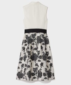 GRACE CONTINENTAL フラワージャガードテーラードレス