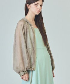 GRACE CONTINENTAL マクラメメッシュフーディー