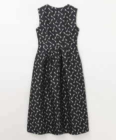 GRACE CONTINENTAL リボンジャガードワンピース