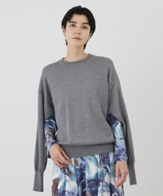 GRACE CONTINENTAL ウールスリットニットトップ