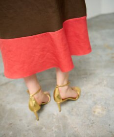 GRACE CONTINENTAL バイカラージップスカート