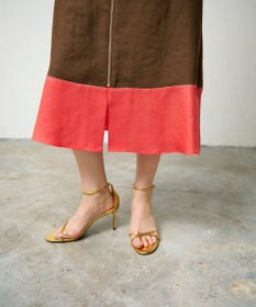 GRACE CONTINENTAL バイカラージップスカート