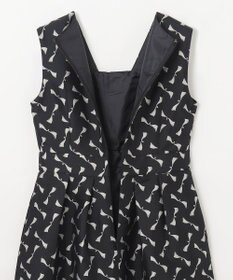 GRACE CONTINENTAL リボンジャガードワンピース