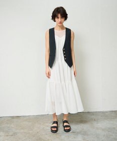 GRACE CONTINENTAL シアードレープマキシ