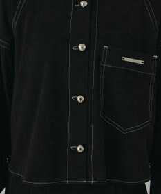 GRACE CONTINENTAL フェイクスウェードブラウス