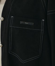 GRACE CONTINENTAL フェイクスウェードブラウス