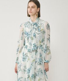 GRACE CONTINENTAL フラワーレイヤーワンピース