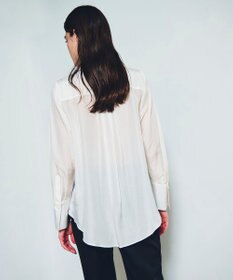 GRACE CONTINENTAL シルクコンビドレスシャツ