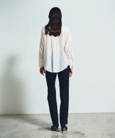 GRACE CONTINENTAL シルクコンビドレスシャツ