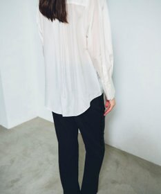 GRACE CONTINENTAL シルクコンビドレスシャツ