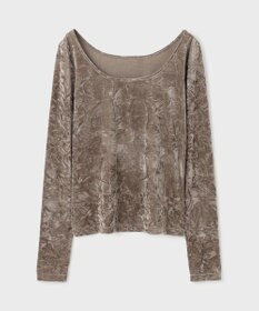 GRACE CONTINENTAL クラッシュベロアカットトップ