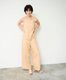 GRACE CONTINENTAL リネンタッチビスチェサロペ