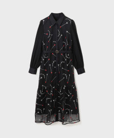 GRACE CONTINENTAL ハートアロー刺繍ワンピース