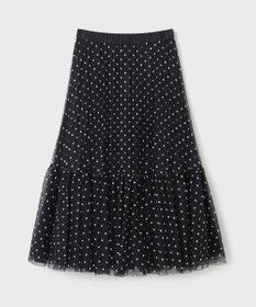 GRACE CONTINENTAL チュールドットスカート