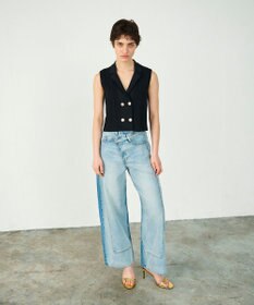 GRACE CONTINENTAL ダブルフロントニットジレ