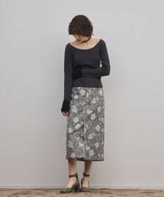 GRACE CONTINENTAL バイカラーリブニットトップ