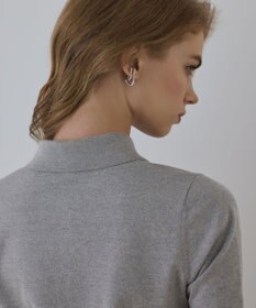 GRACE CONTINENTAL バイカラーポロニットトップ