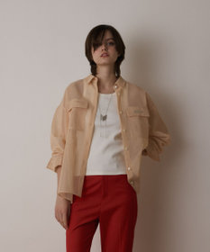 GRACE CONTINENTAL メッシュオーバーシャツ