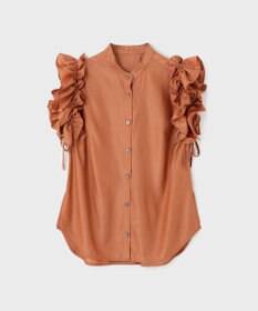 GRACE CONTINENTAL マルチフリルノースリーブブラウス