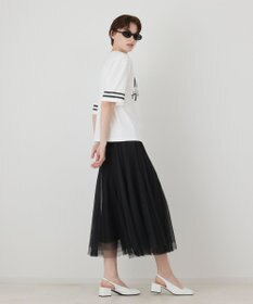 GRACE CONTINENTAL カレッジロゴプリントTシャツ