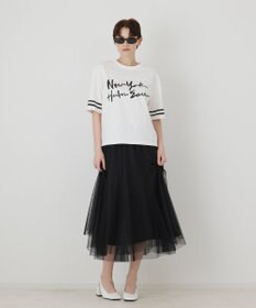 GRACE CONTINENTAL カレッジロゴプリントTシャツ
