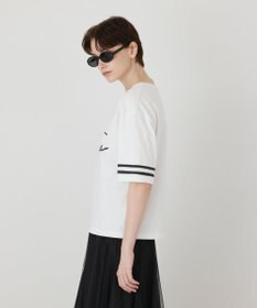 GRACE CONTINENTAL カレッジロゴプリントTシャツ