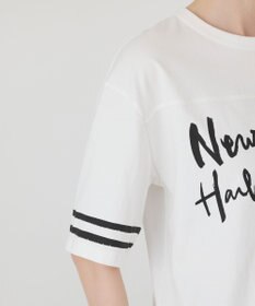 GRACE CONTINENTAL カレッジロゴプリントTシャツ