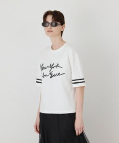 GRACE CONTINENTAL カレッジロゴプリントTシャツ