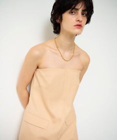 GRACE CONTINENTAL リネンタッチビスチェサロペ